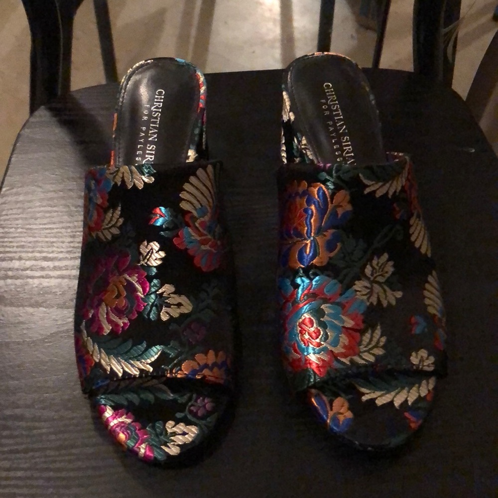 slip on open shoes
